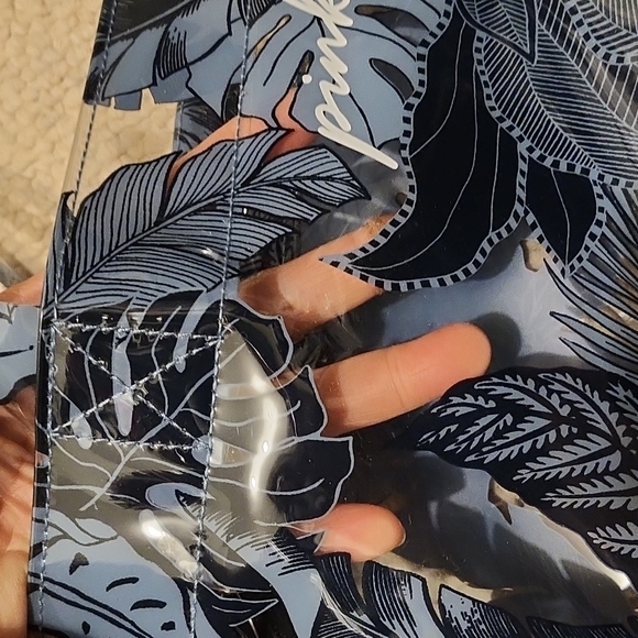 Victoria's Secret Pink Clear Bag Tote with Small Bag - Picture 2 of 14